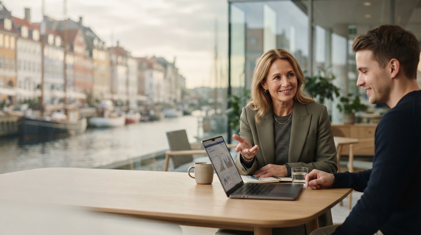 Nyhedskanalen Danmark — visualisering af AI-drevet dataanalyse for finansielle beslutninger